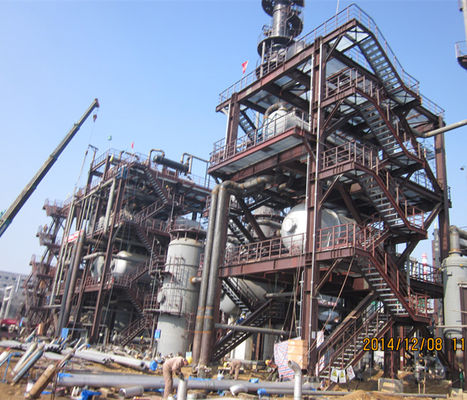 подгонянная полуфабрикат промышленная химическая мастерская стальной структуры железного каркаса