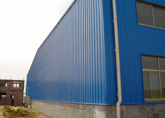 Железный каркас склада стены Q235 EPS двойного слоя с PVC Windows